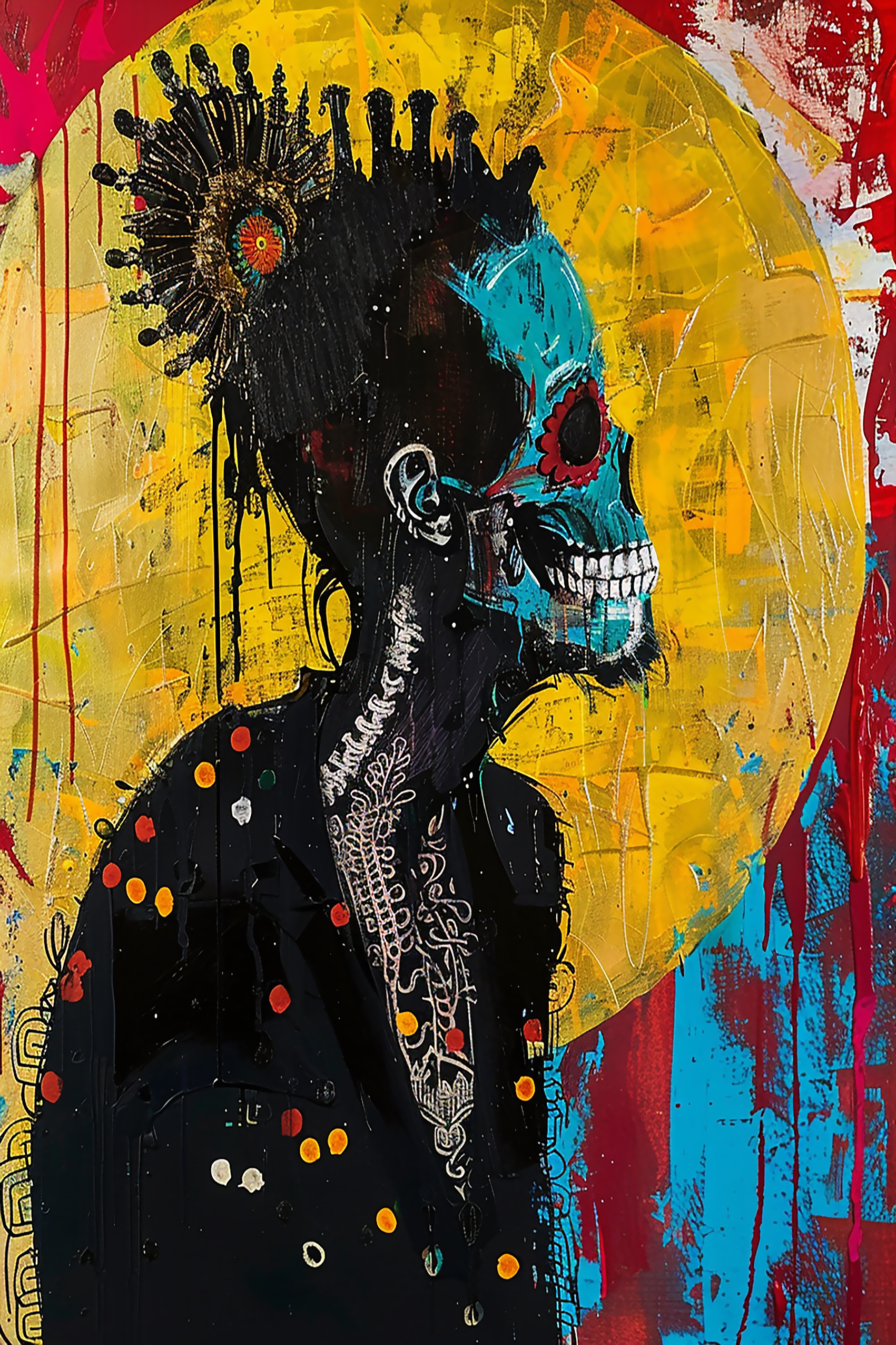 Abstract Day of the Dead