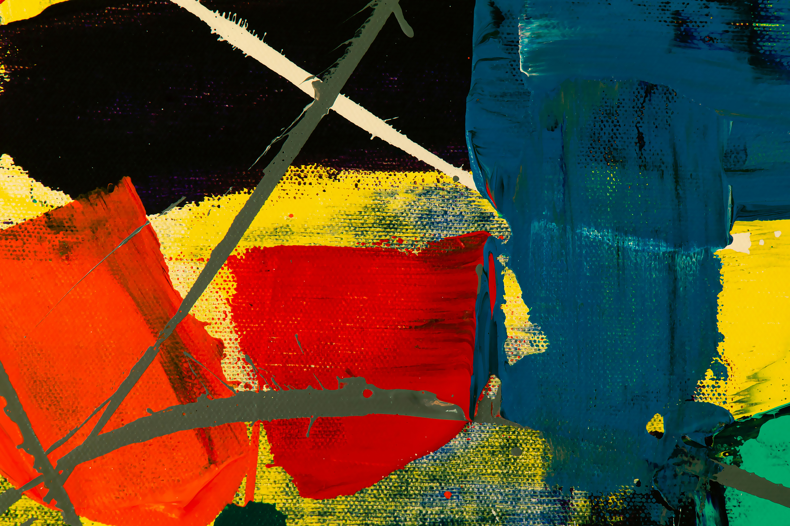 Abstract Expressionist Burst