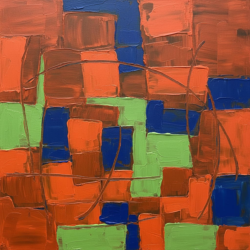 Abstract Expressionist Layers