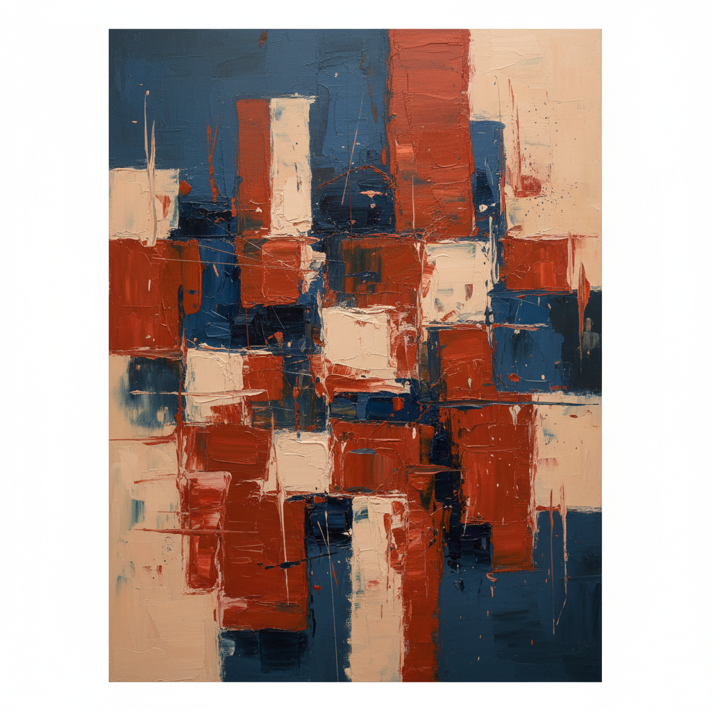 Abstract Expressionist Layers