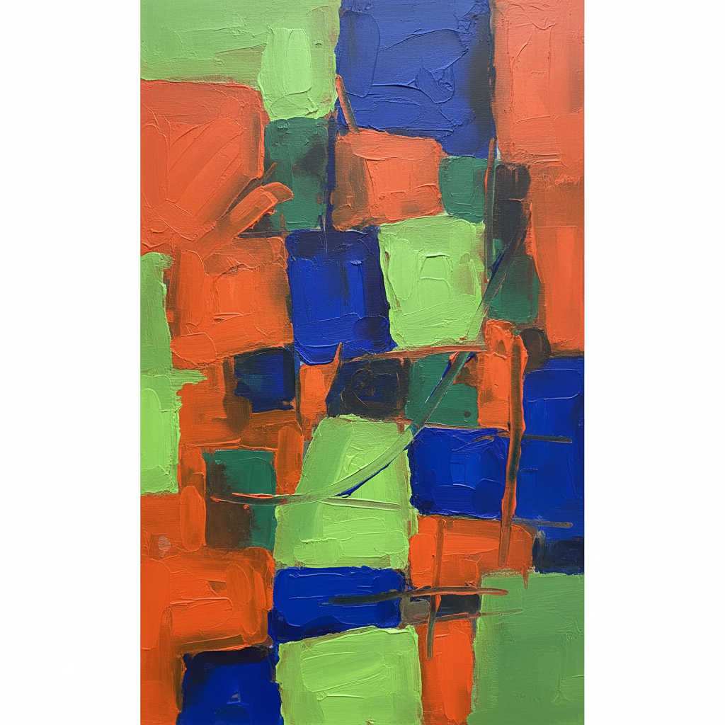 Abstract Expressionist Layers