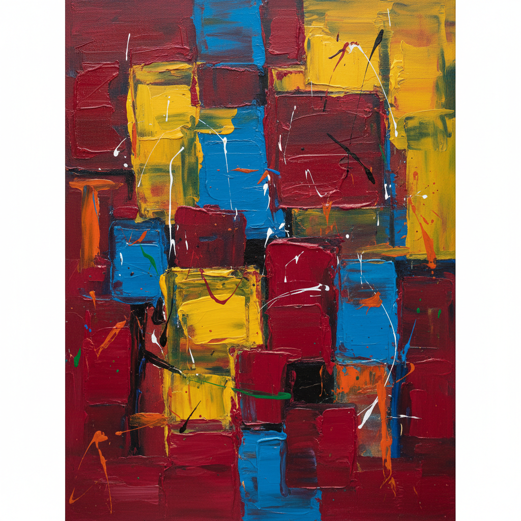 Abstract Expressionist Layers