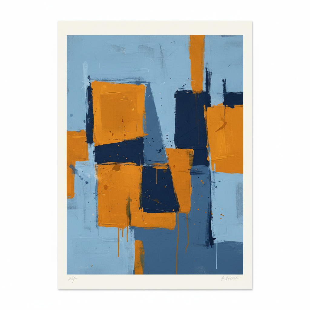 Abstract Expressionist Layers