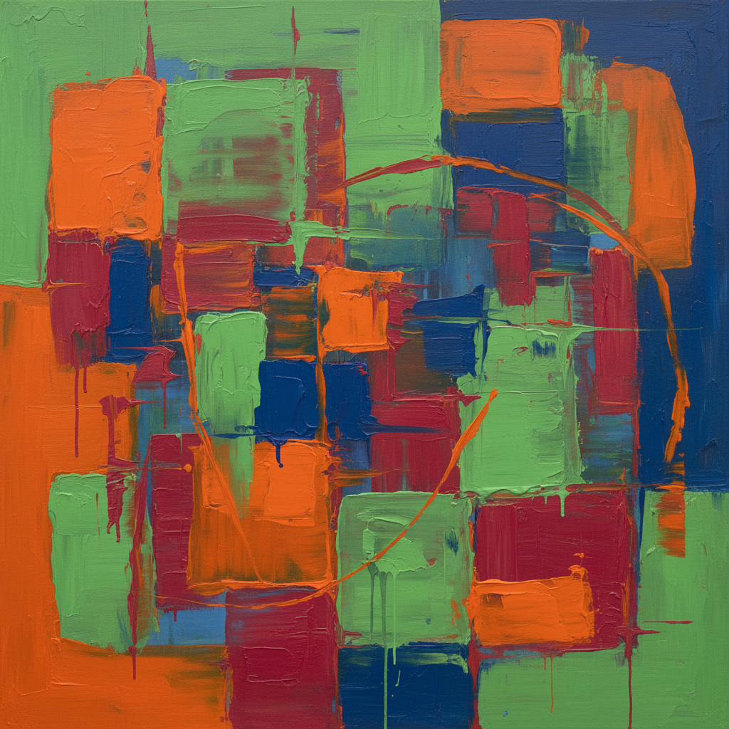 Abstract Expressionist Layers