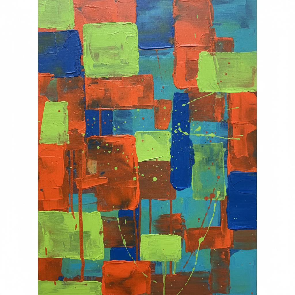 Abstract Expressionist Layers