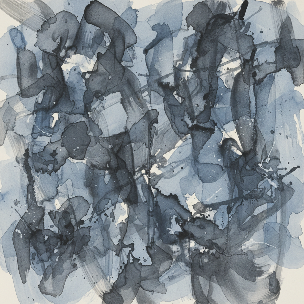 Abstract Ink Cascade