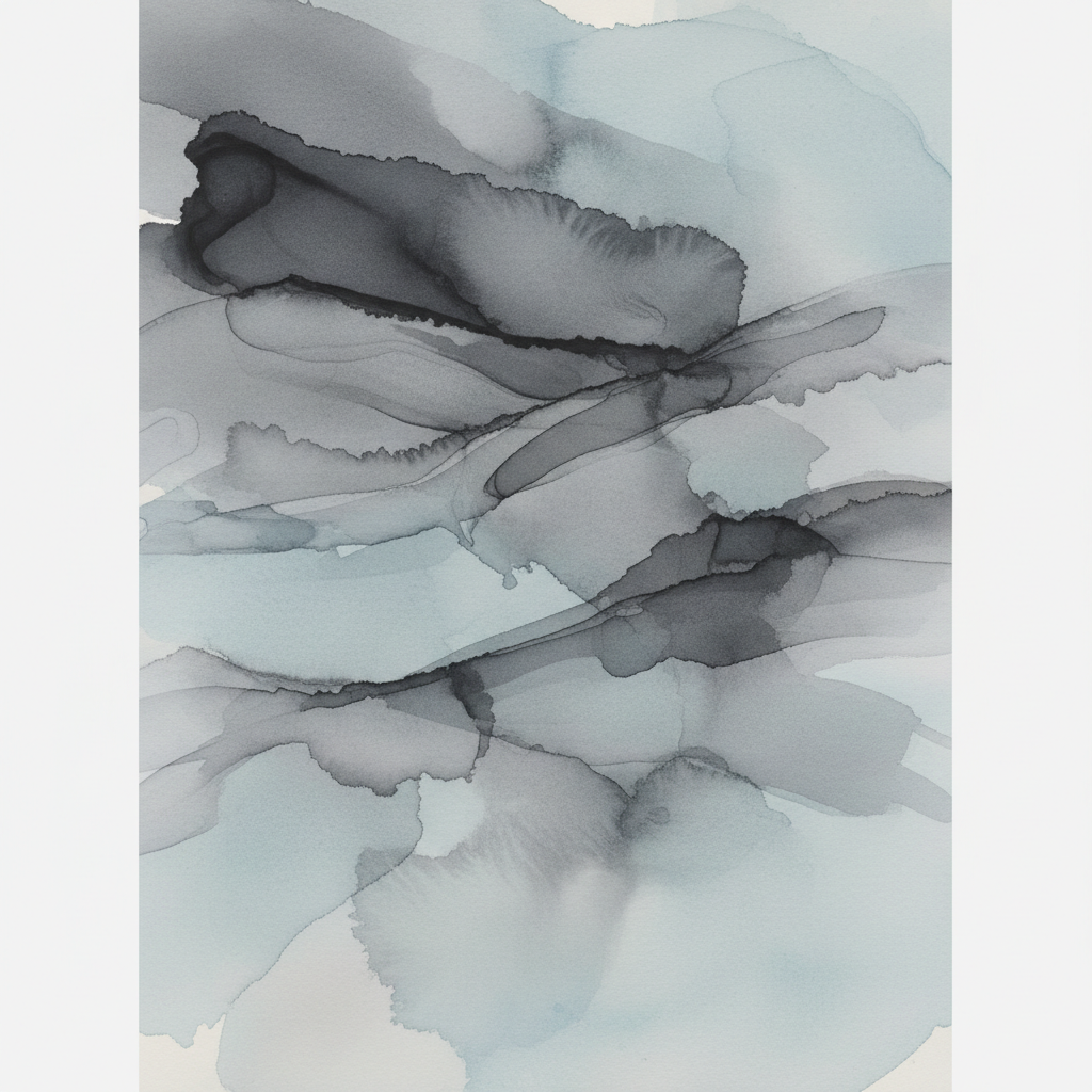 Abstract Ink Cascade