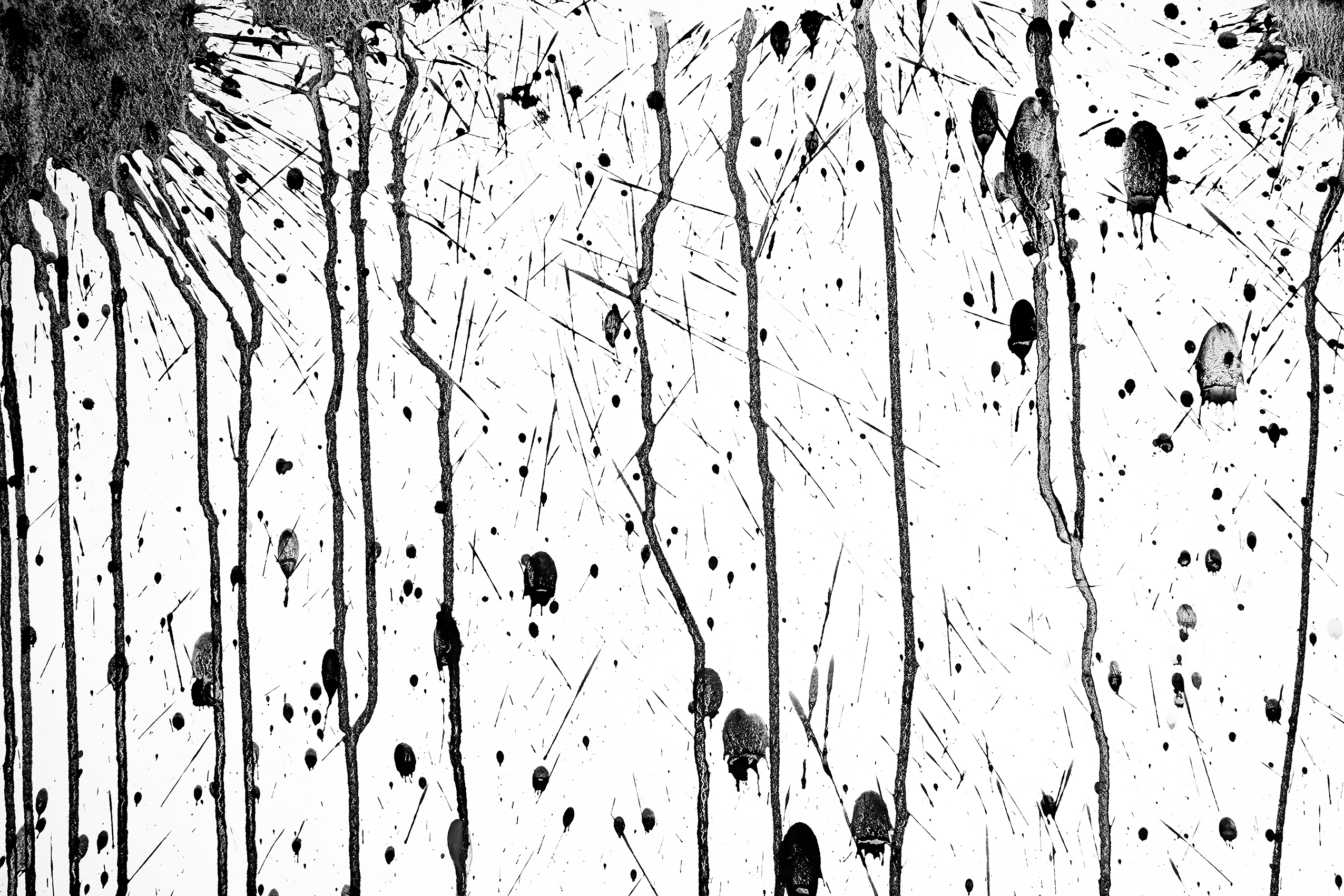 Abstract Ink Cascade