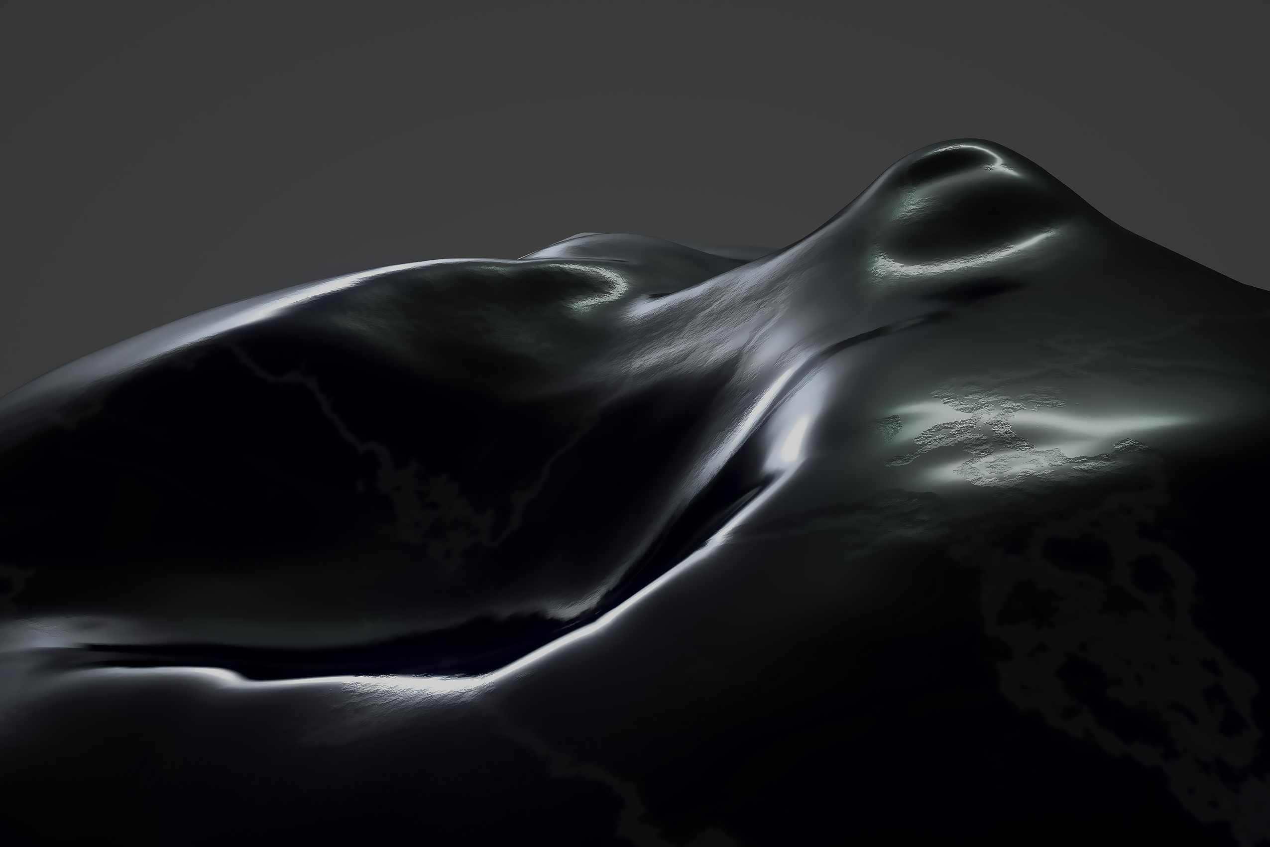 Abstract Liquid Mountain