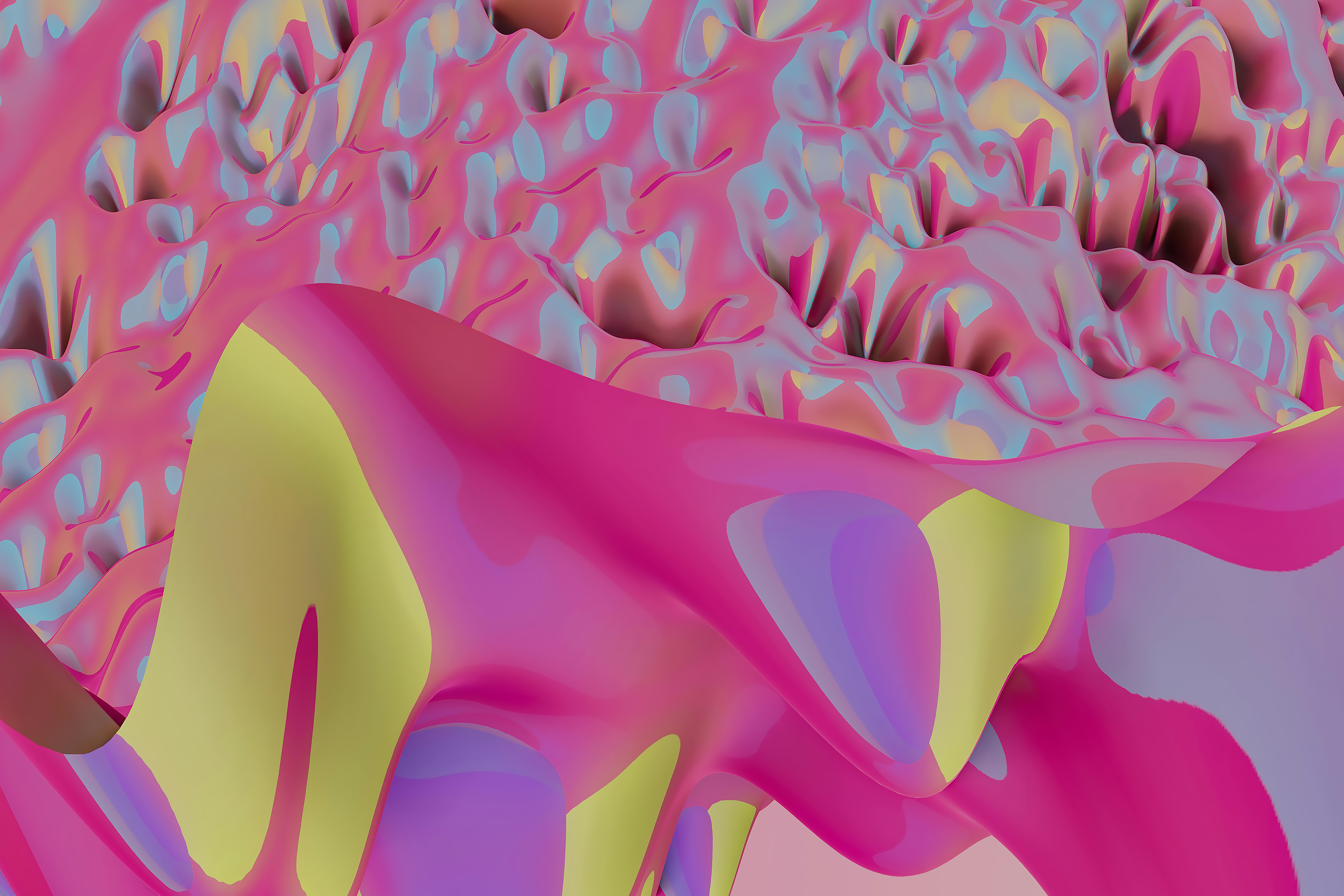 Abstract Pink Ripples