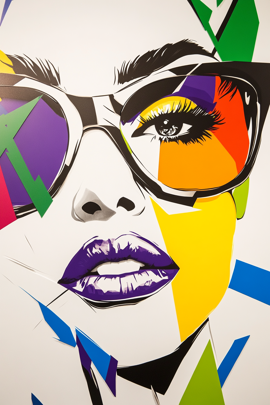 Abstract Pop Face