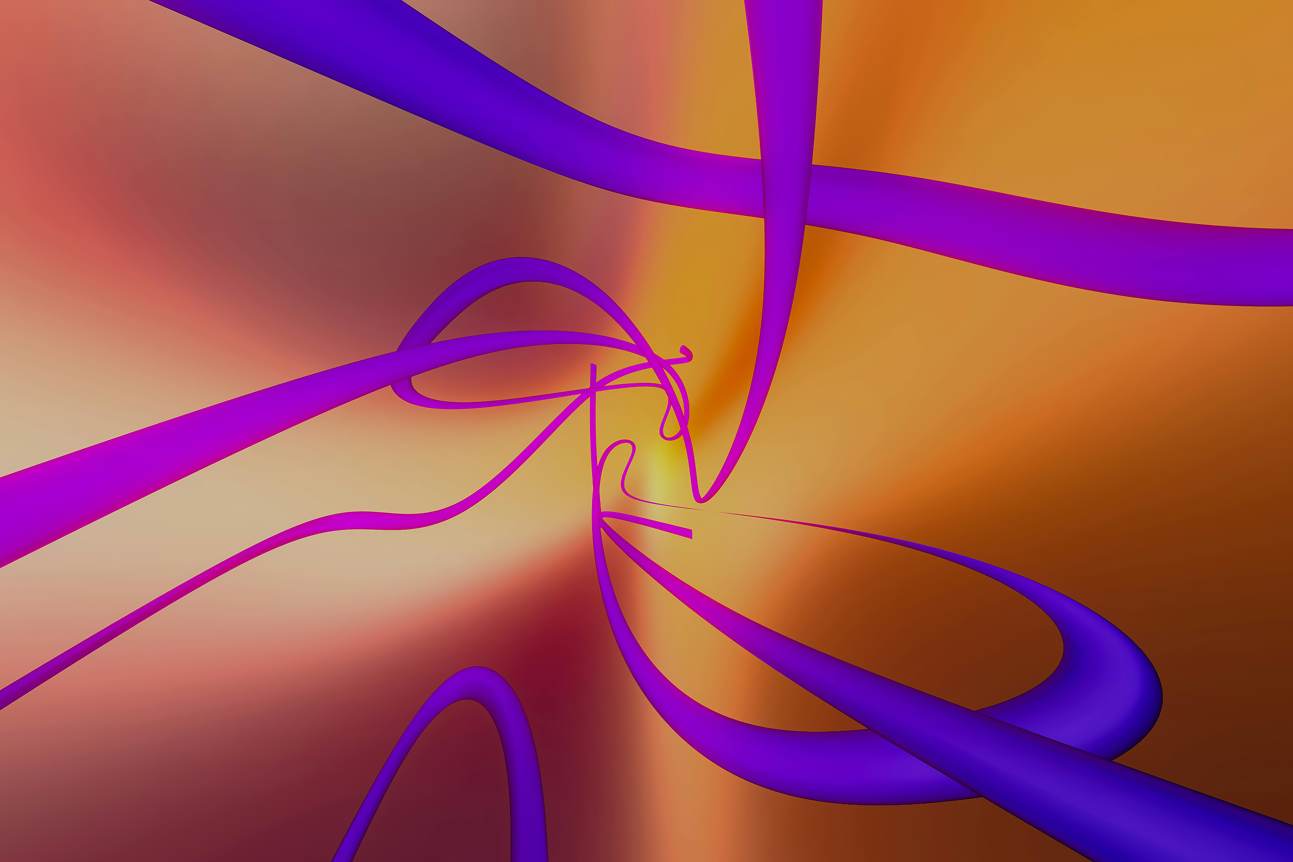 Abstract Purple Ribbons