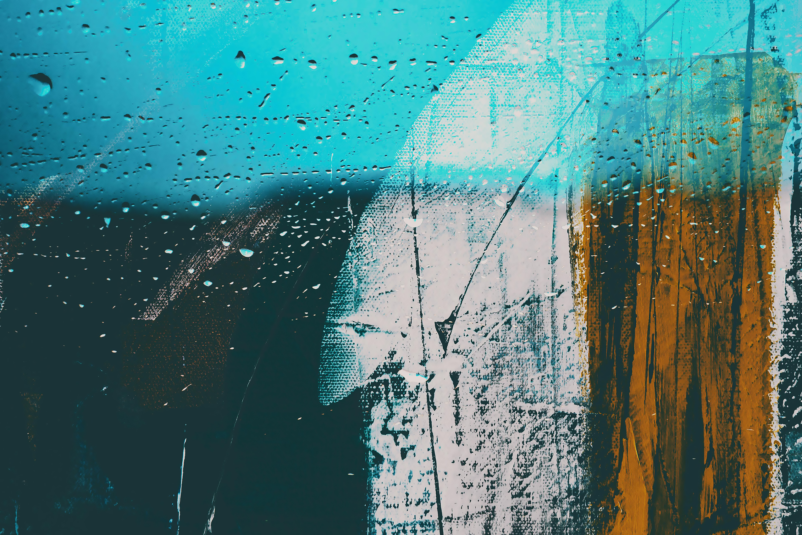 Abstract Rain Reflection