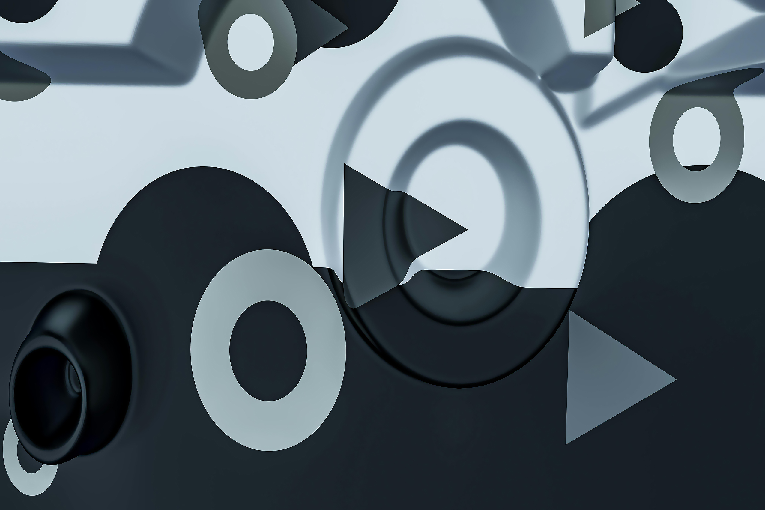 Abstract Shapes in Monochrome