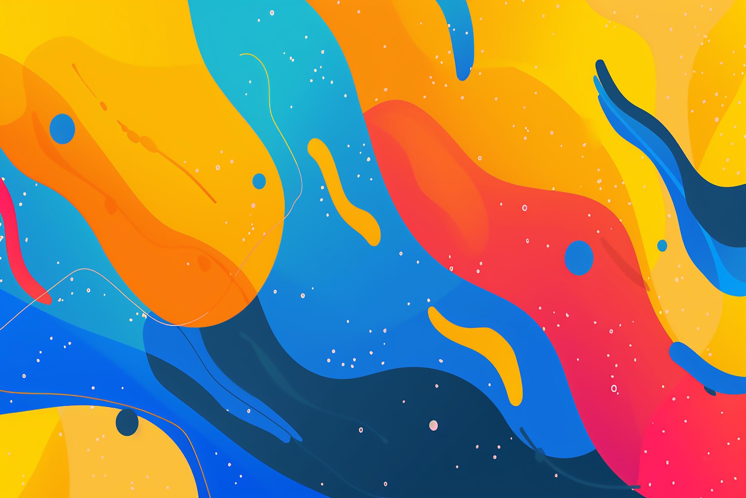 Abstract Swirls of Color