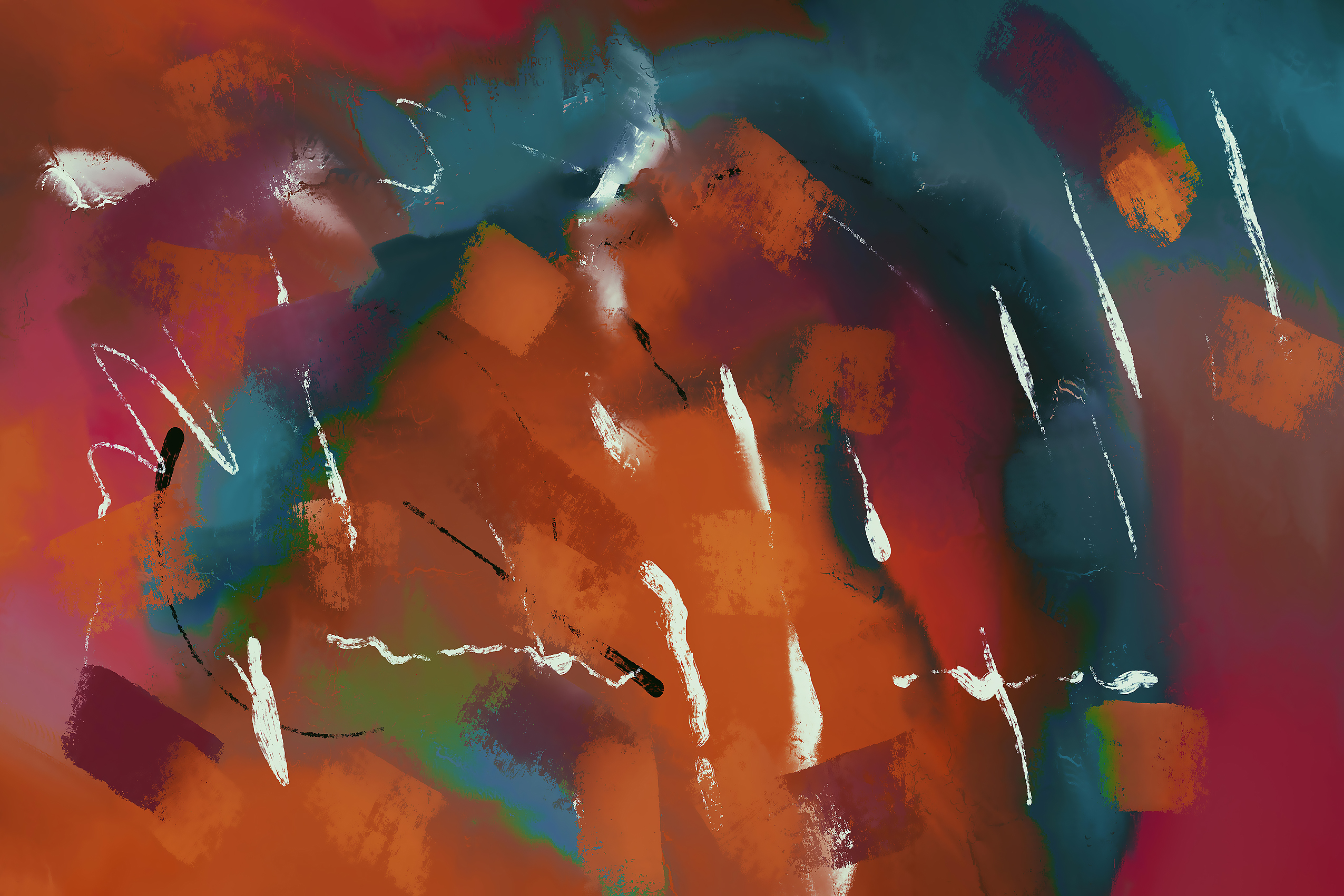 Abstract Swirls of Colour