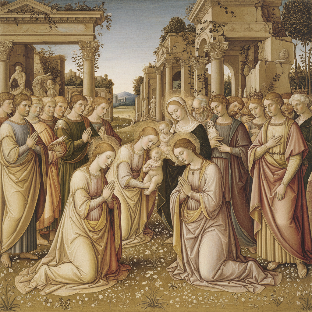 Adoration of the Magi (Uffizi) — Sandro Botticelli