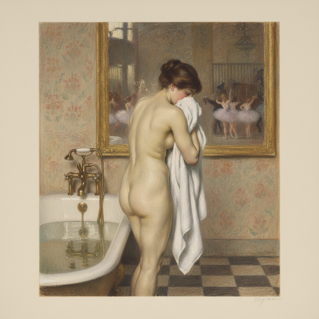 After the Bath — Edgar Degas