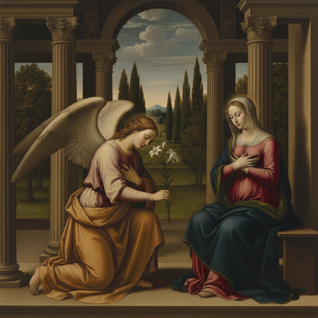 Annunciation — Leonardo da Vinci