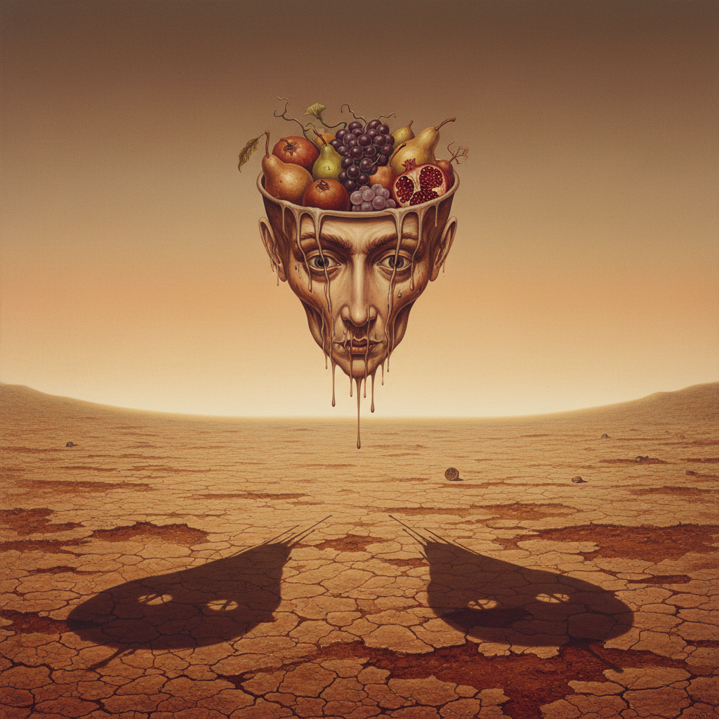 Apparition of Face and Fruit Dish on a Beach — Salvador Dalí