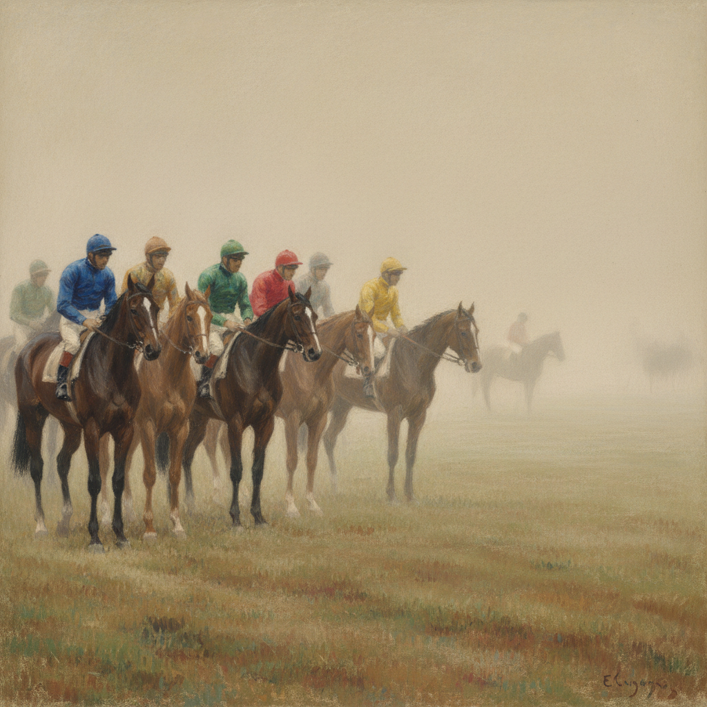 At the Races — Edgar Degas
