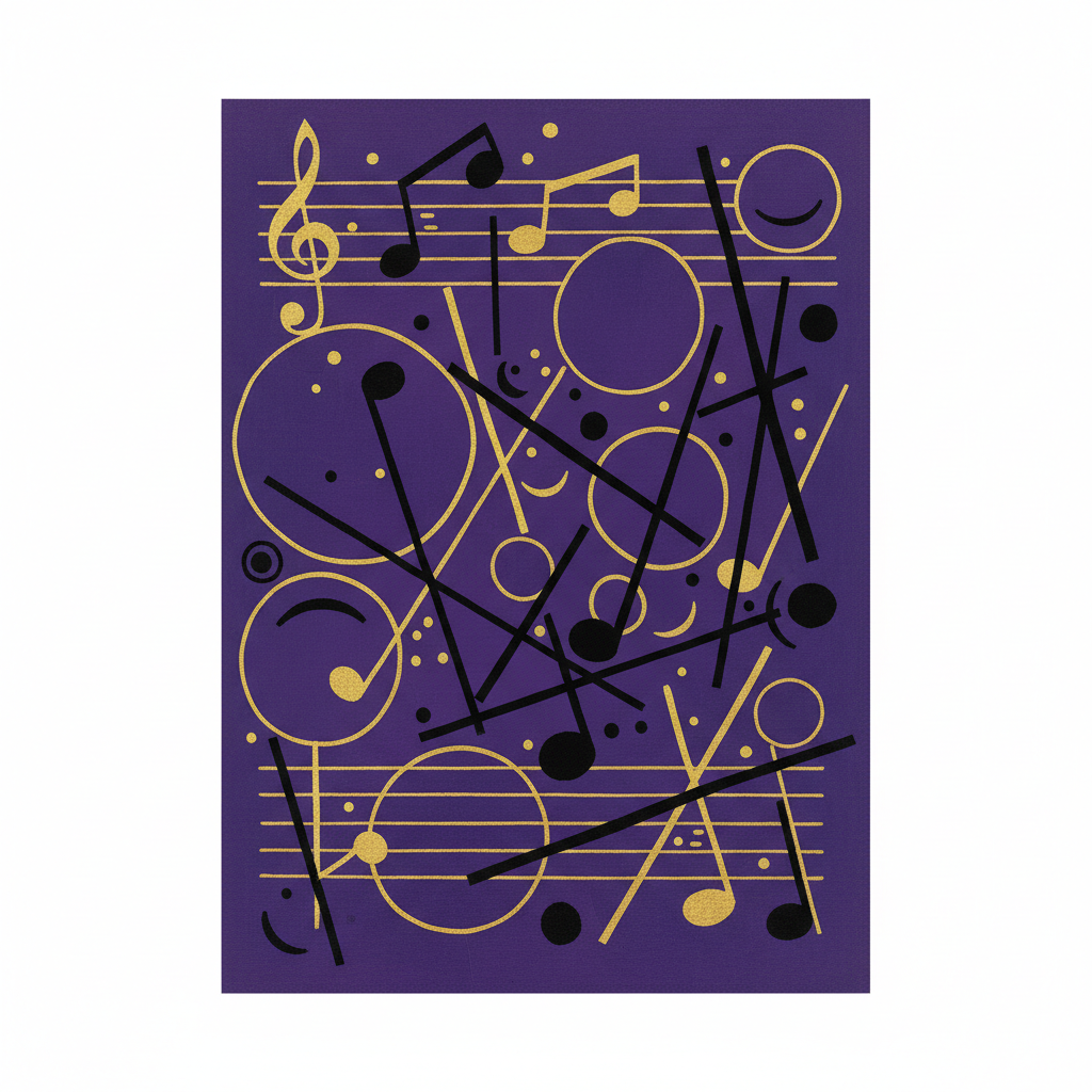 Black and Violet — Wassily Kandinsky