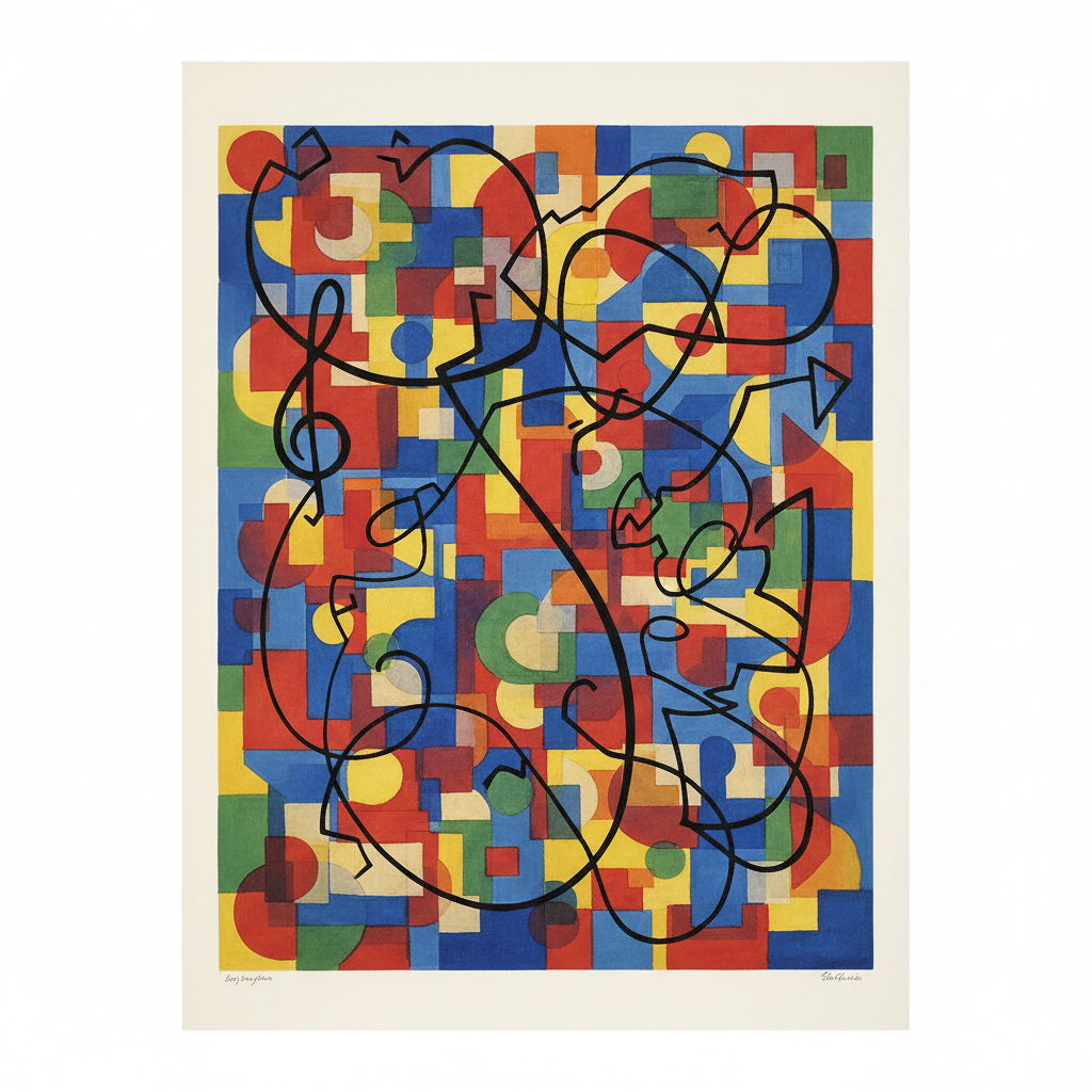 Black Lines (Schwarze Linien) — Wassily Kandinsky