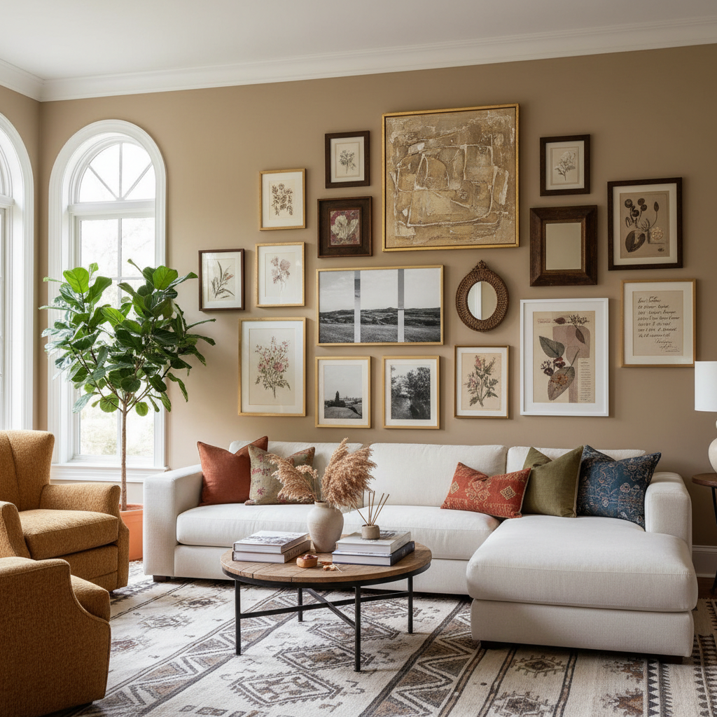 Bohemian Gallery Walls: Curating Tasteful Eclecticism