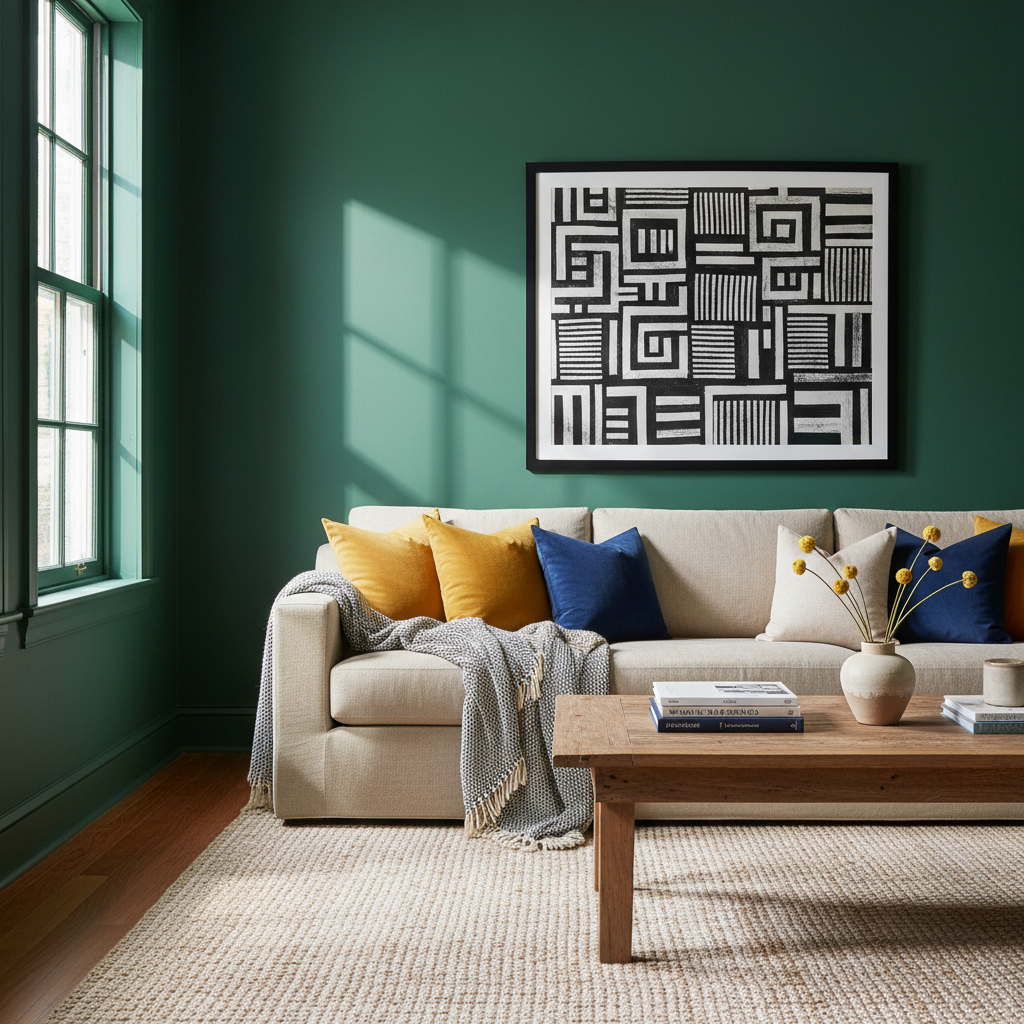 Bold Contrasts: Integrating Black and White Photography in Colourful Rooms