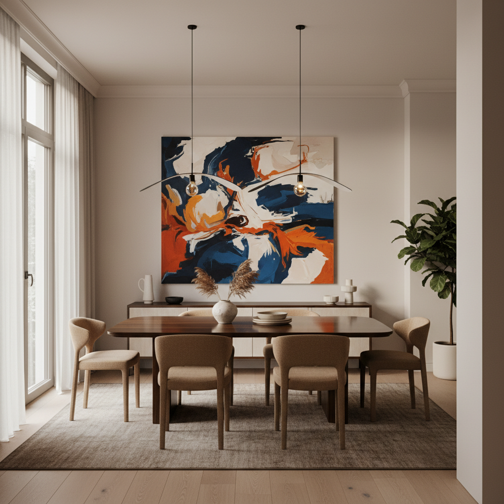 Designing a Dining Room Around a Statement Piece of Art