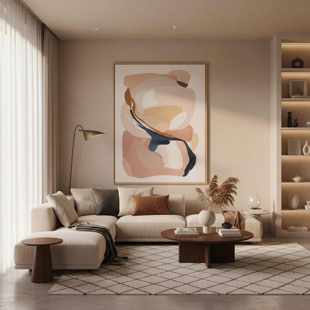 Mastering Wall Art Size: A Living Room Guide