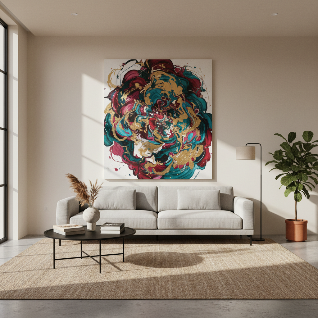 Oversized Canvas: The Defining Statement in Contemporary Homes