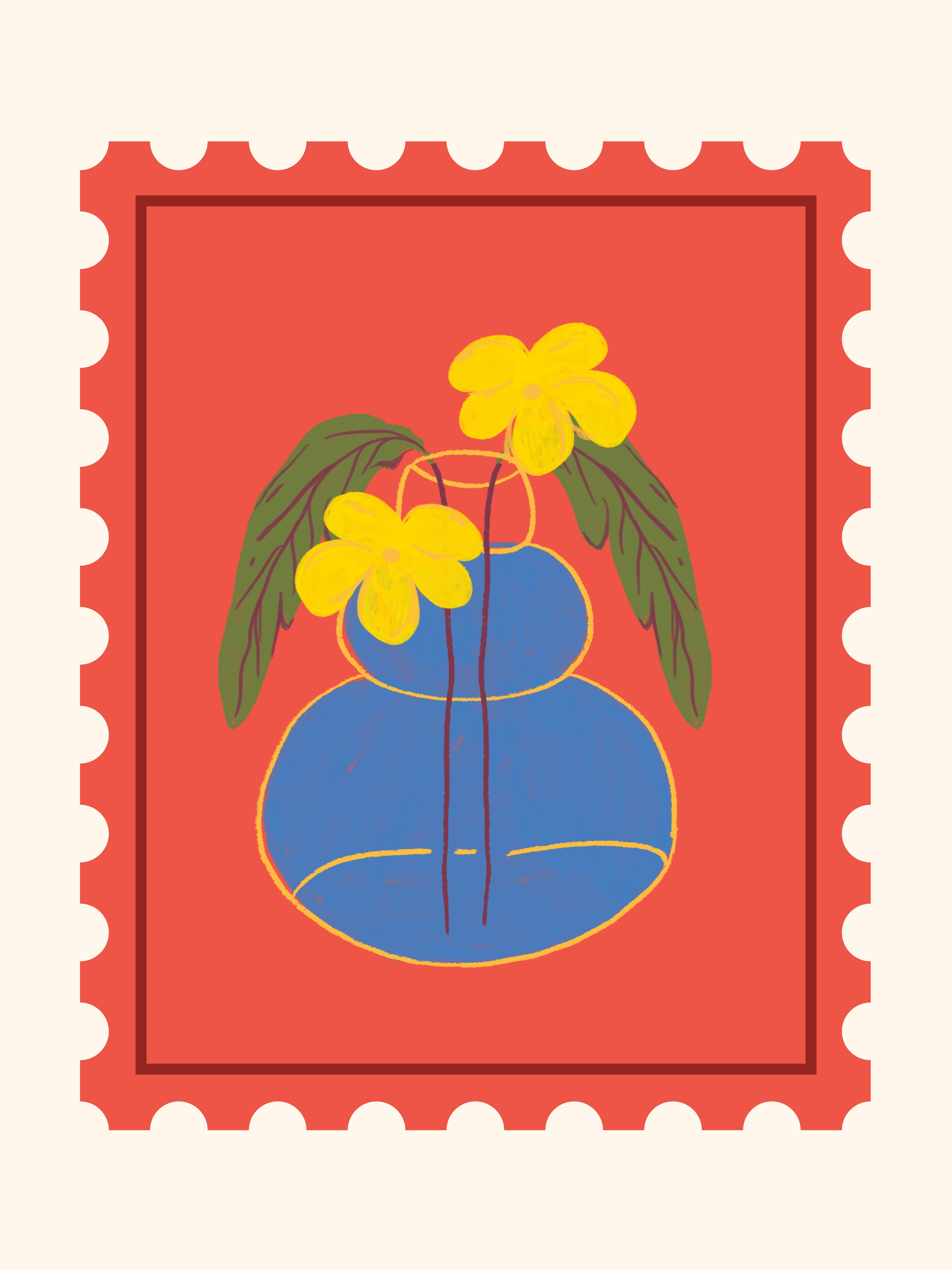 Blossom Stamp Art