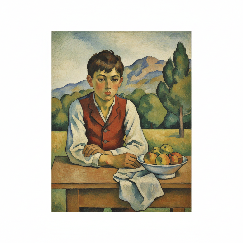 Boy in a Red Vest — Paul Cézanne