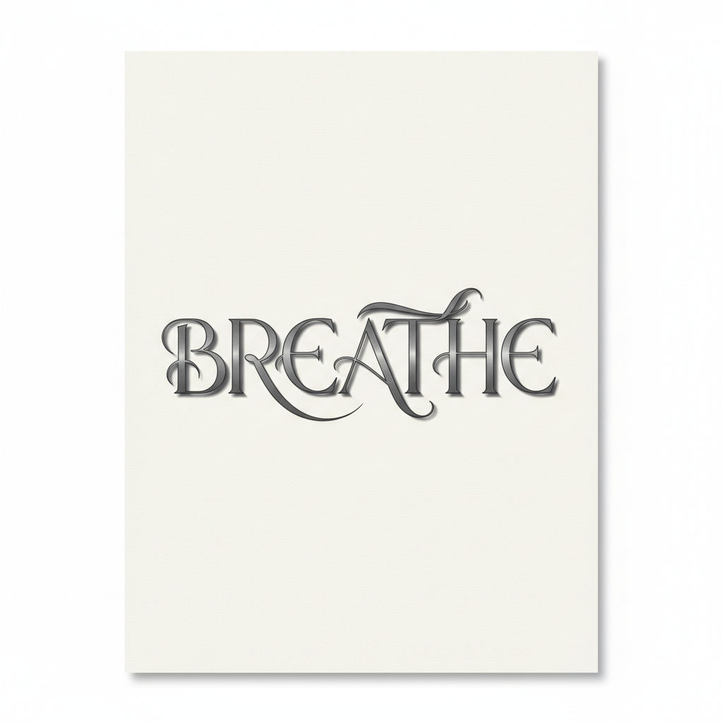 Breathe: Serene Typography