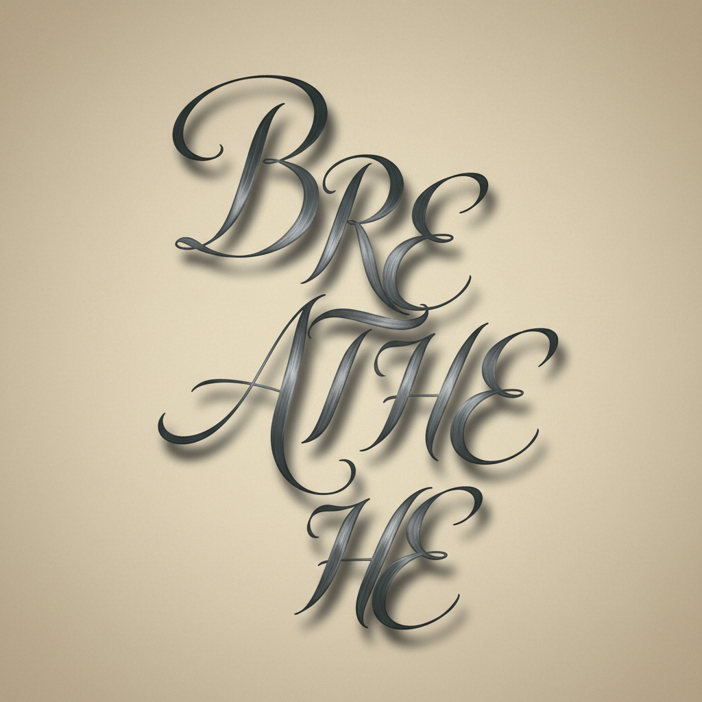 Breathe: Serene Typography