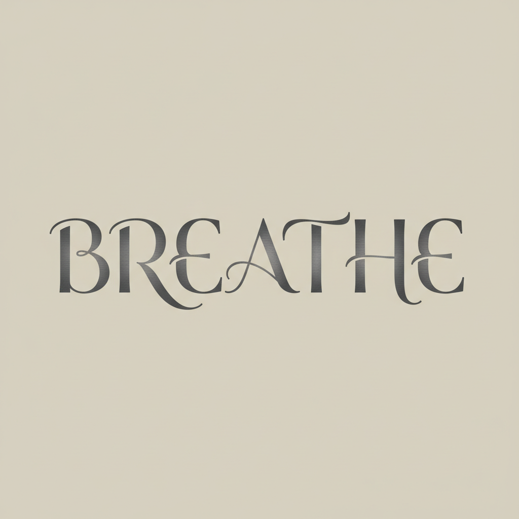 Breathe: Serene Typography