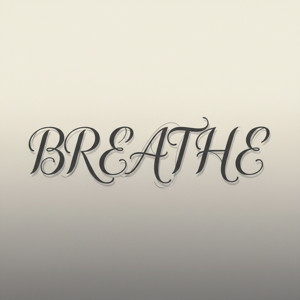 Breathe: Serene Typography