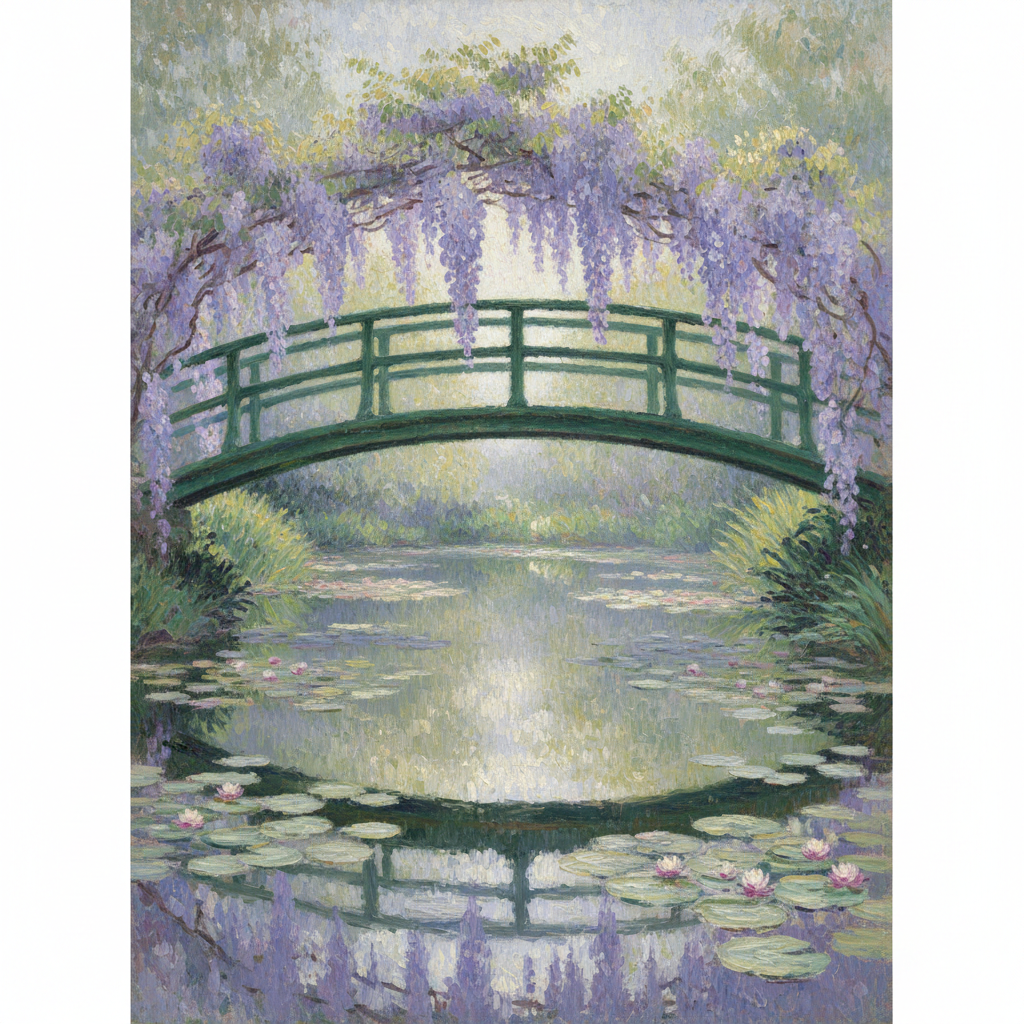 Bridge over a Pond of Water Lilies — Claude Monet