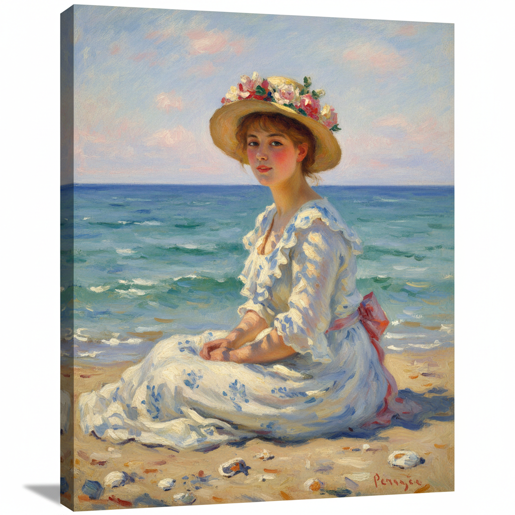By the Seashore — Pierre-Auguste Renoir