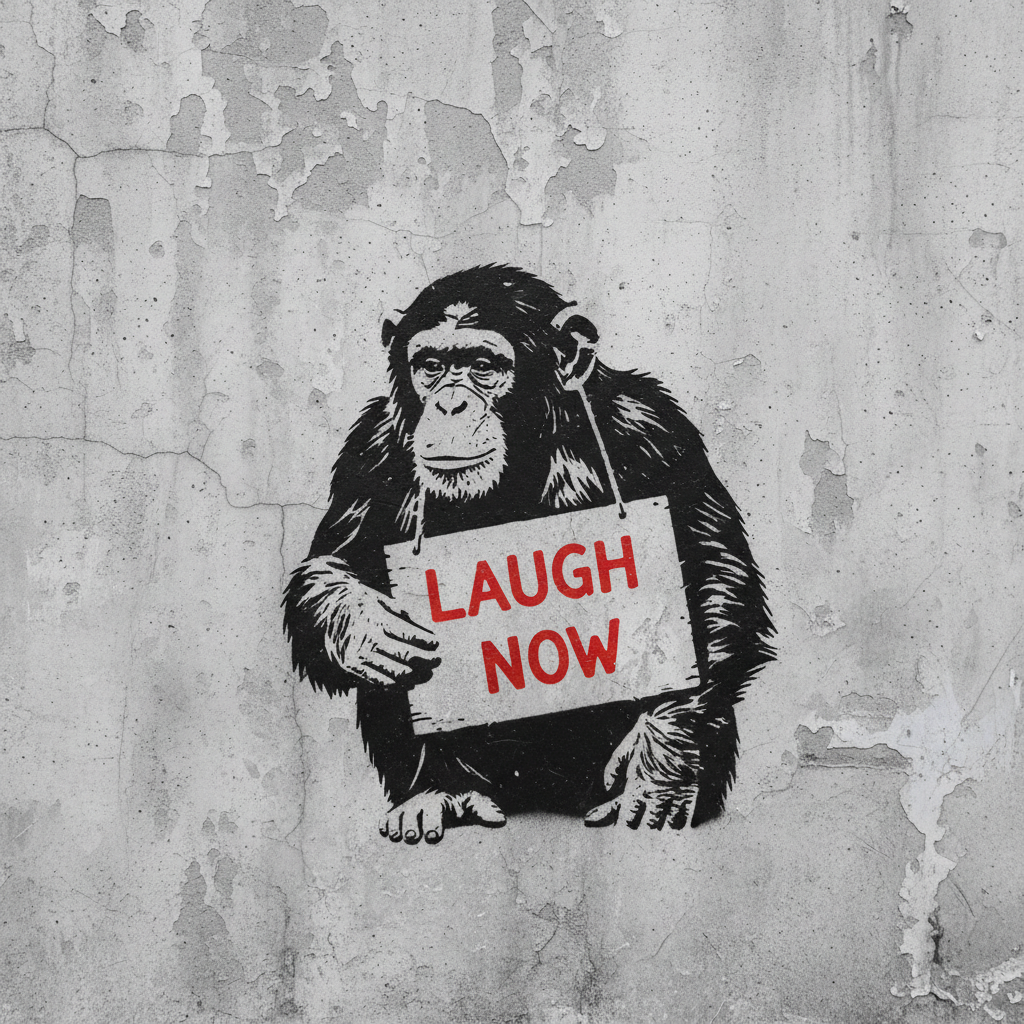 Chimp's Dark Humor