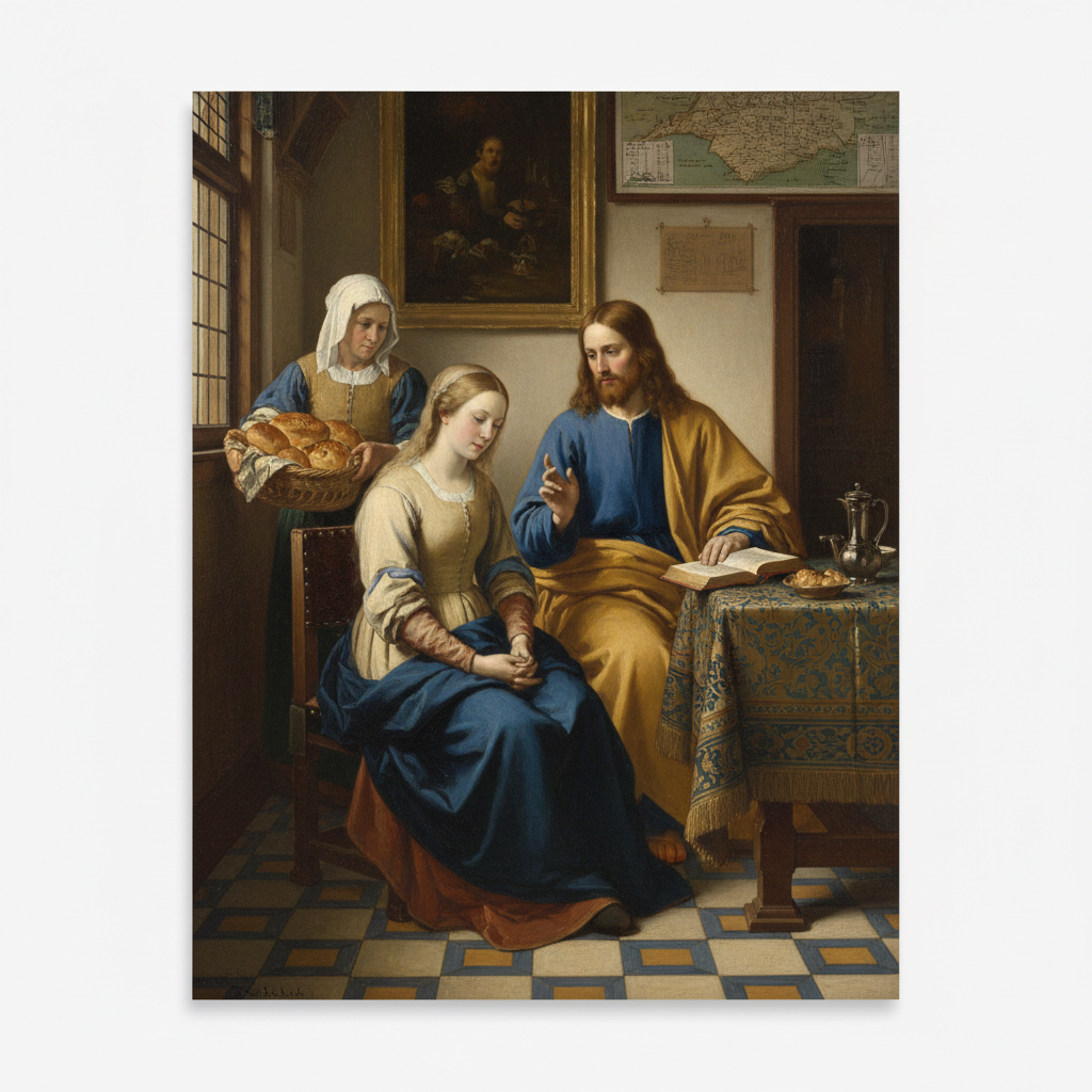 Christ in the House of Martha and Mary — Johannes Vermeer