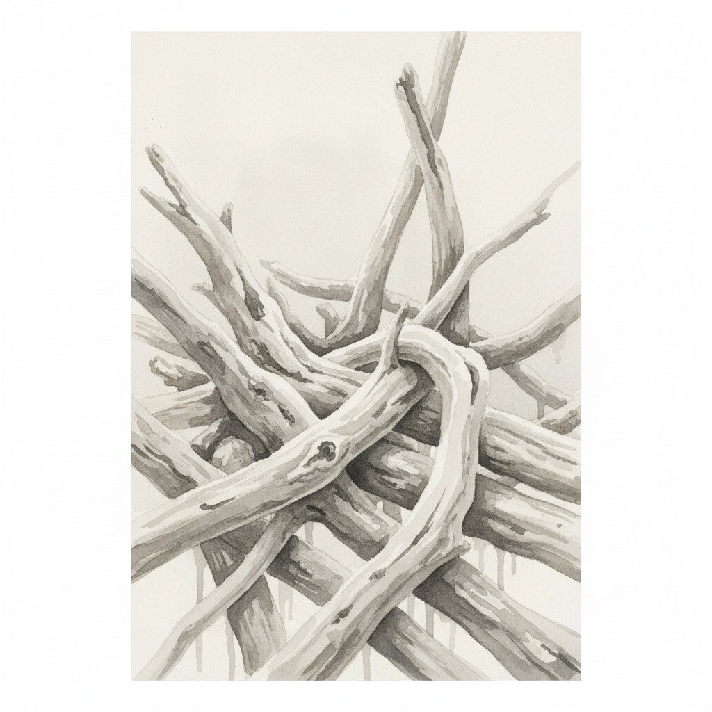 Coastal Hues Driftwood Reverie
