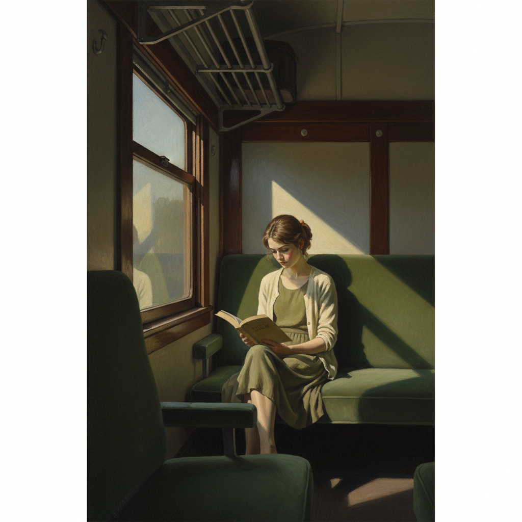 Compartment C, Car 293 — Edward Hopper