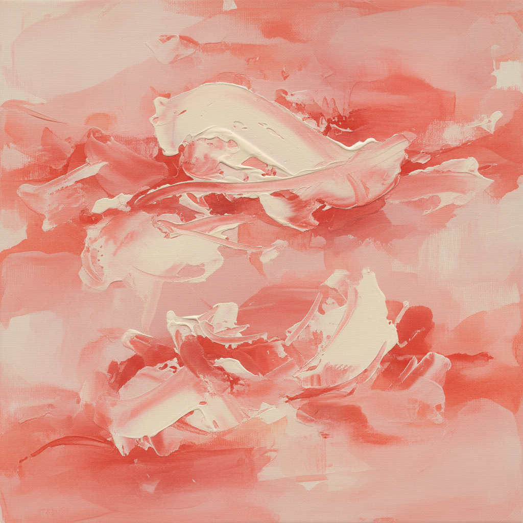 Coral Reverie — Pink Abstract Wall Art for Bedroom