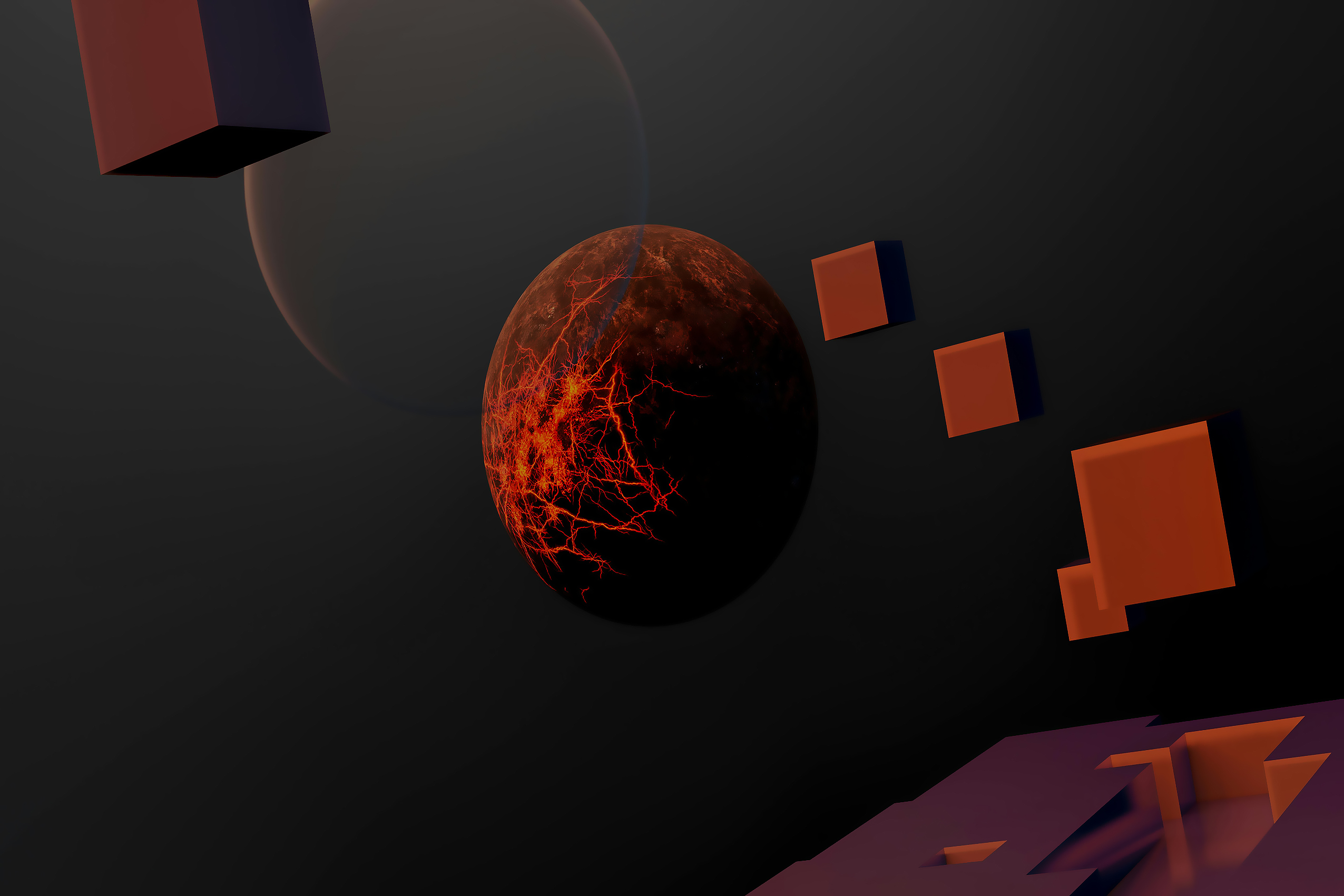 Cosmic Lava Flow
