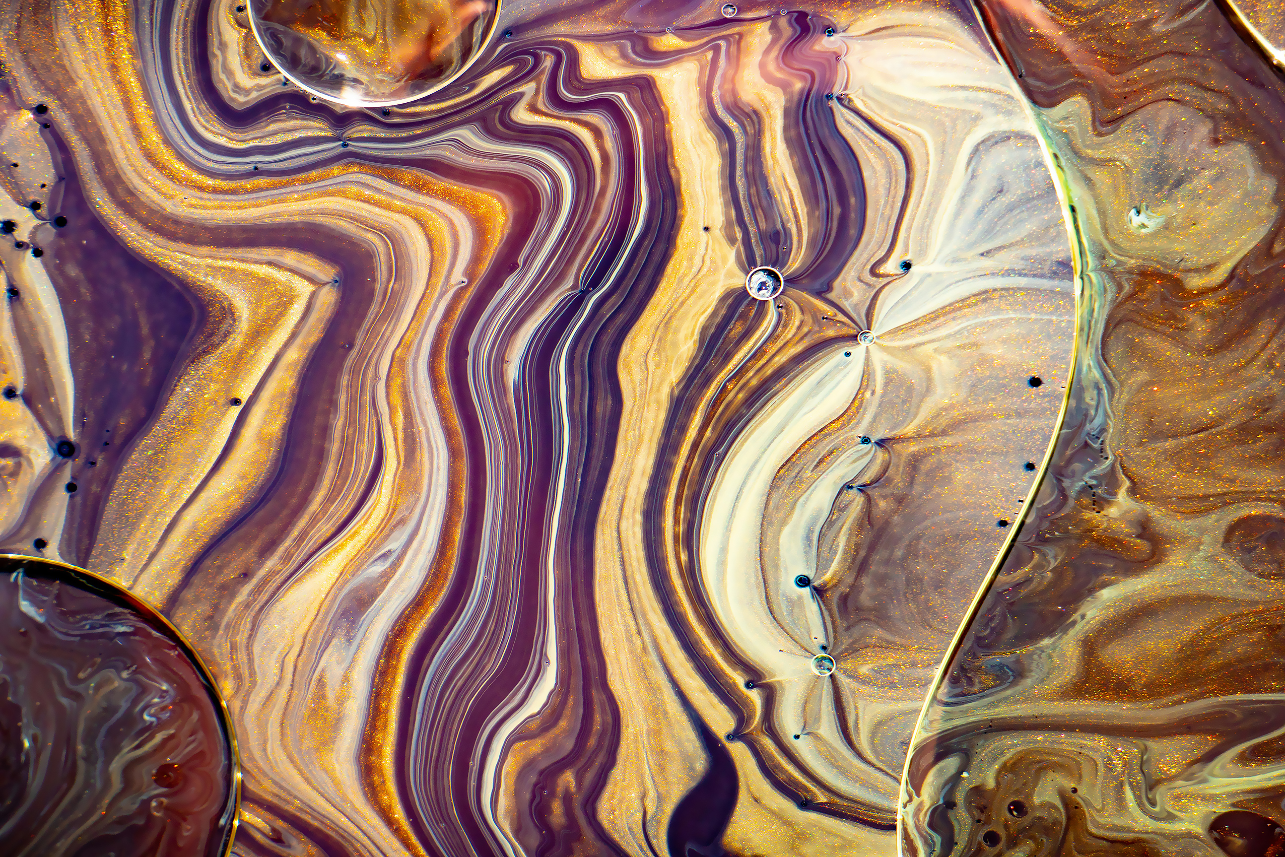 Cosmic Swirls of Gold