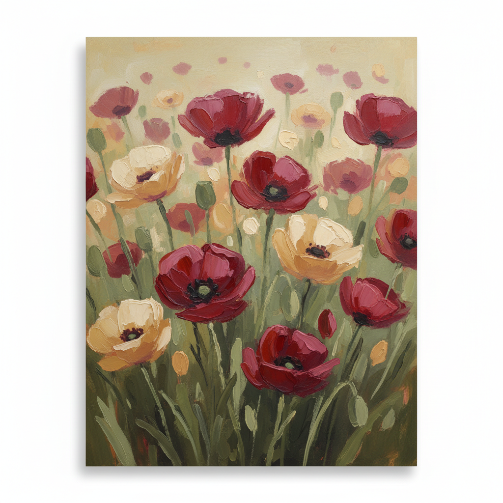 Crimson Dreamscape Poppies