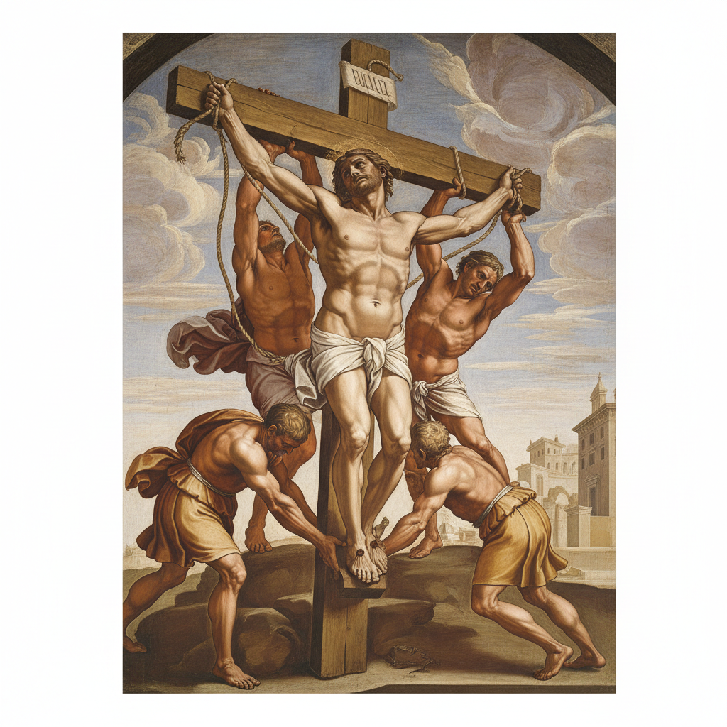 Crucifixion of Saint Peter — Michelangelo