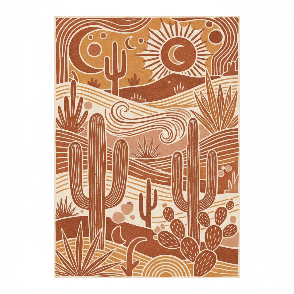 Desert Bloom Abstract